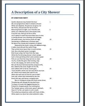 a description of a city shower